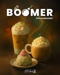 ice patlayan şekerli latte